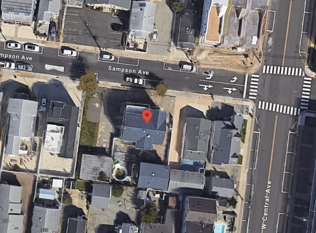 211 Sampson Avenue, Seaside Heights, N.J. (Credit: Google Maps)